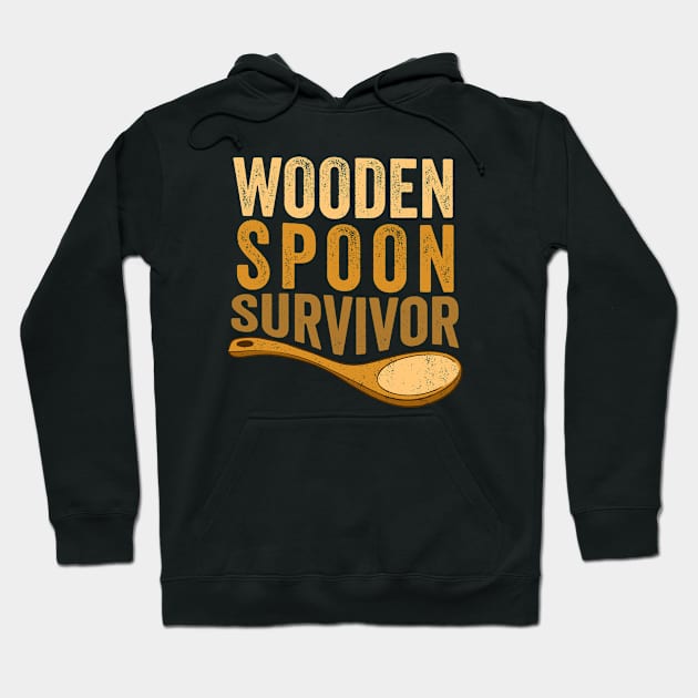 Wooden Spoon Survivor Hoodie by Sarjonello